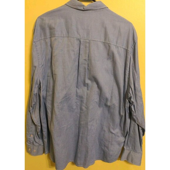 Tommy Bahama Shirt Men’s XL Blue Long Sleeve Button-Up Island Modern Fit EUC - Picture 8 of 9